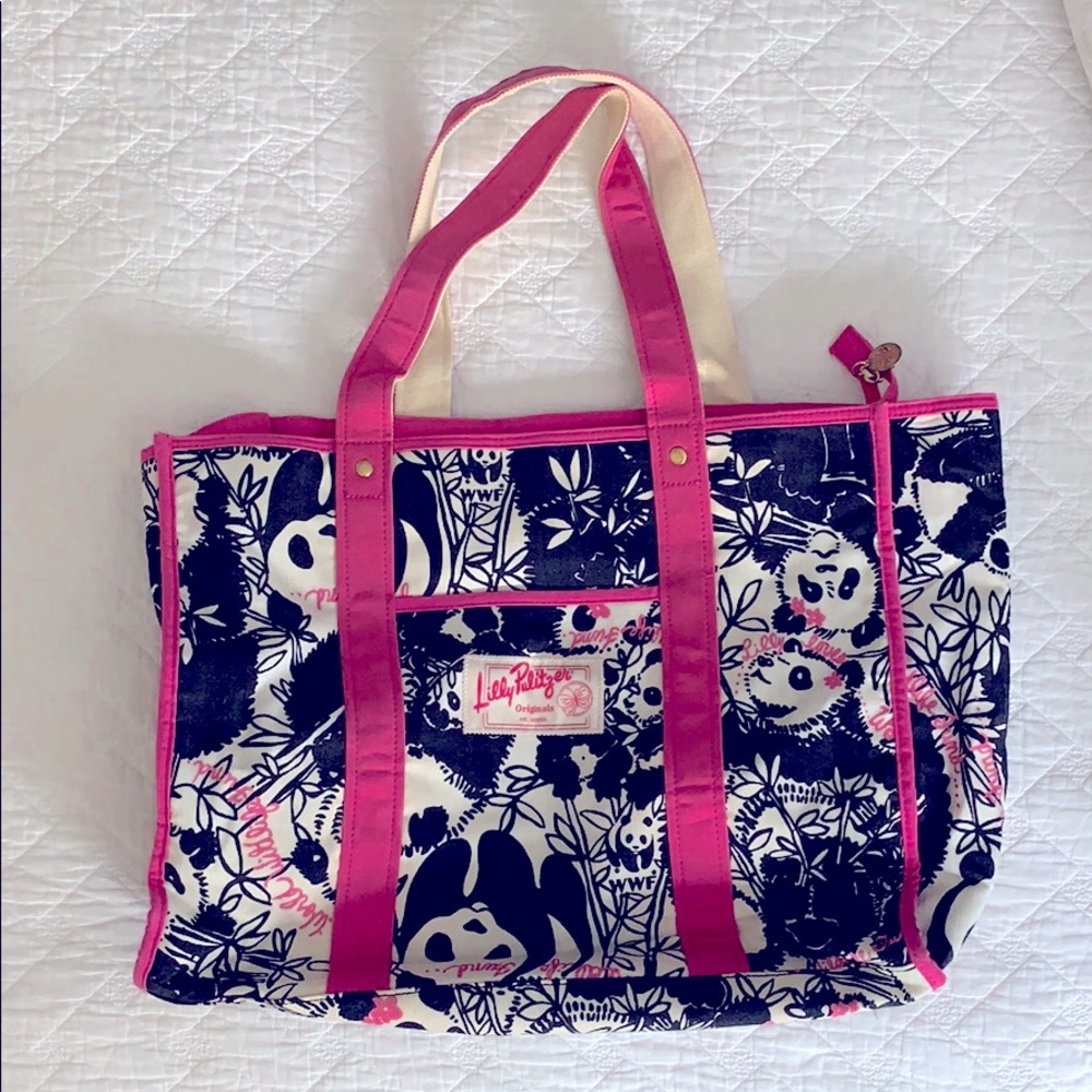 PANDAMONIUM!!  Lilly Pulitzer Originals tote